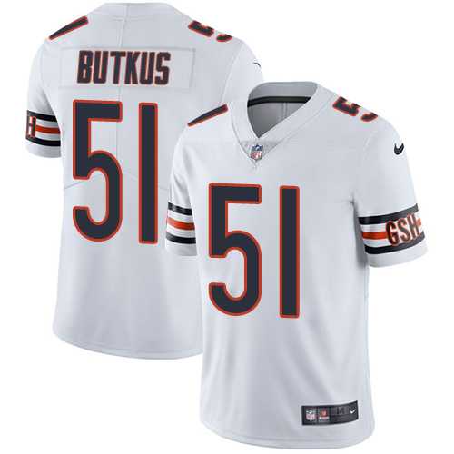 Nike Chicago Bears #51 Dick Butkus White NFL Vapor Untouchable Limited Jersey,We sell and wholesale Nike Chicago Bears #51 Dick Butkus White NFL Vapor Untouchable Limited Jersey on line form chian!